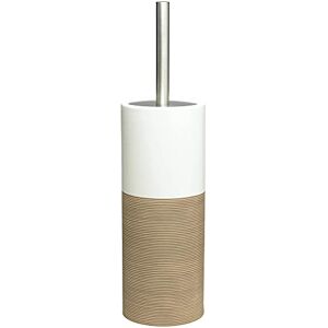 Sealskin Doppio Toilet Brush and Holder, Porcelain, Sand, 10.1 x 38.3 x 10.1 cm Sealskin Doppio Toilet Brush and Holder, Porcelain, Sand, 10.1 x 38.3 x 10.1 cm
