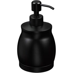 Relaxdays Soap Dispenser, 390 ml, Stainless Steel, Refillable, Detergent & Shower Gel, Bathroom & Kitchen, Pump, Black Relaxdays Soap Dispenser, 390 ml, Stainless Steel, Refillable, Detergent & Shower Gel, Bathroom & Kitchen, Pump, Black