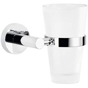 tesa UK tesa EXXCELLENT Toothbrush Holder Self-Adhesive, Stainless-Steel Tooth Brush Holder with Frosted Glass Cup Waterproof, incl. Power.Kit Adhesive Solution 125mm x 130mm x 105mm tesa UK tesa EXXCELLENT Toothbrush Holder Self-Adhesive, Stainless-Steel Tooth Brush Holder with Frosted Glass Cup Waterproof, incl. Power.Kit Adhesive Solution 125mm x 130mm x 105mm