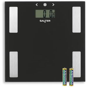 Salter 9150 BK3R Glass Analyser Bathroom Scale Digital Weighing Scales, Measures Body Weight/Fat/Water/BMI, Accurate Instant Readings, Includes Athlete Mode, Easy to Read, Large LCD Display, Black Salter 9150 BK3R Glass Analyser Bathroom Scale Digital Weighing Scales, Measures Body Weight/Fat/Water/BMI, Accurate Instant Readings, Includes Athlete Mode, Easy to Read, Large LCD Display, Black