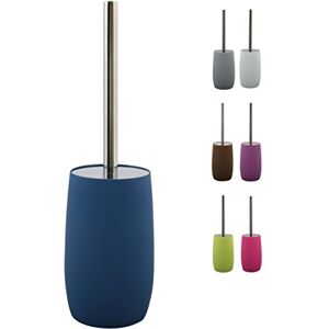 MSV Soft Touch ASTI Toilet Brush with Holder Dark Blue, Rubber, 9x39cm MSV Soft Touch ASTI Toilet Brush with Holder Dark Blue, Rubber, 9x39cm