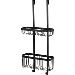 Amig Hanging Shower Shelf Bathroom Organizer with 2 Levels for Shower Enclosure No Drill Basket for Gel, Shampoo and Bath Accessories Black Stainless Steel Amig Hanging Shower Shelf Bathroom Organizer with 2 Levels for Shower Enclosure No Drill Basket for Gel, Shampoo and Bath Accessories Black Stainless Steel