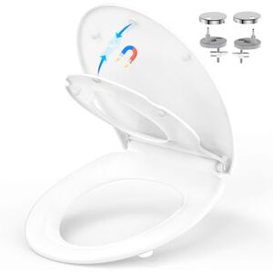 YEAUPE PRO Toilet Seat Soft Close O Shaped White Universal Bathroom Bowl Toulet Seats with Lid Lifter,Quick Release for Easy Cleaning (Toilet lid with Child seat) YEAUPE PRO Toilet Seat Soft Close O Shaped White Universal Bathroom Bowl Toulet Seats with Lid Lifter,Quick Release for Easy Cleaning (Toilet lid with Child seat)