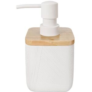 Kleine Wolke Soap Dispenser, Bamboo, White, Länge 7,8 x Breite 7,5 x Höhe 15 cm Kleine Wolke Soap Dispenser, Bamboo, White, Länge 7,8 x Breite 7,5 x Höhe 15 cm