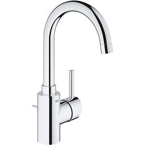 Grohe Concetto Single-Lever Basin Mixer L-Size, High Swivel Spout, Pop-Up Waste Set, Chrome Finish 32629002 Grohe Concetto Single-Lever Basin Mixer L-Size, High Swivel Spout, Pop-Up Waste Set, Chrome Finish 32629002