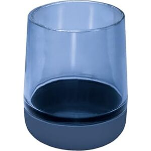 KLEINE WOLKE Belly Toothbrush Cup - Glass, 0.31L, Blue KLEINE WOLKE Belly Toothbrush Cup - Glass, 0.31L, Blue