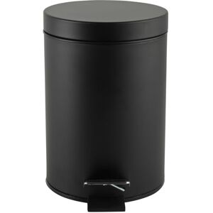 Beldray LA038098BLKFEU7 Bathroom Pedal Bin – Small Round Stainless Steel Sanitary Waste Bin For Bedroom, Office, Kitchen, Toilet, Soft Close Rubbish Bin, Removable 3L Inner Bucket, Carry Handle, Black Beldray LA038098BLKFEU7 Bathroom Pedal Bin – Small Round Stainless Steel Sanitary Waste Bin For Bedroom, Office, Kitchen, Toilet, Soft Close Rubbish Bin, Removable 3L Inner Bucket, Carry Handle, Black