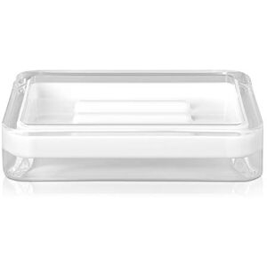 Möve Line soap dish 12 x 8,5 x 2,5 cm made of acrylic, white Möve Line soap dish 12 x 8,5 x 2,5 cm made of acrylic, white