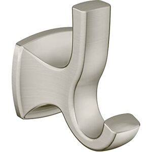 Moen YB5103BN Voss Collection Double Robe Hook, 6.30 x 3.66 x 3.03 inches, Nickel Moen YB5103BN Voss Collection Double Robe Hook, 6.30 x 3.66 x 3.03 inches, Nickel