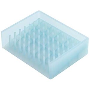 YAMAZAKI 2994 FLOAT Silicone Soap Tray, blue, Silicone, Minimalist, 11 x 8.5 x 3 cm YAMAZAKI 2994 FLOAT Silicone Soap Tray, blue, Silicone, Minimalist, 11 x 8.5 x 3 cm