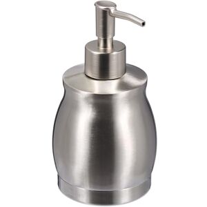 Relaxdays Soap Dispenser, 390 ml, Stainless Steel, Refillable, Detergent & Shower Gel, Bathroom & Kitchen, Pump, Silver Relaxdays Soap Dispenser, 390 ml, Stainless Steel, Refillable, Detergent & Shower Gel, Bathroom & Kitchen, Pump, Silver