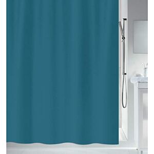 Spirella Primo Collection, Textile Shower Curtain, 180 x 200, 100% Polyester, Blue Spirella Primo Collection, Textile Shower Curtain, 180 x 200, 100% Polyester, Blue