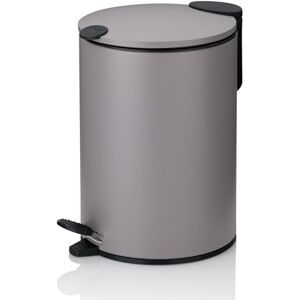Kela 23610 Dust Bin, 3 l, Silent Close, Metal, Mats, Light Grey Kela 23610 Dust Bin, 3 l, Silent Close, Metal, Mats, Light Grey