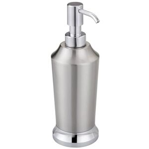 InterDesign iDesign Stainless Steel Soap Dispenser Pump, The Preston Collection – 2.9" x 2.9" x 8.5”, Brushed & Chrome Split Finish InterDesign iDesign Stainless Steel Soap Dispenser Pump, The Preston Collection – 2.9" x 2.9" x 8.5”, Brushed & Chrome Split Finish