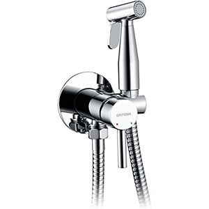 GRIFEMA Hand-Held Portable Bidet, Bidet Attachment for Toilet UK, Bidet Sprayer Set for Hot and Cold Water, WC Shower Kit, Chrome, G154-1 GRIFEMA Hand-Held Portable Bidet, Bidet Attachment for Toilet UK, Bidet Sprayer Set for Hot and Cold Water, WC Shower Kit, Chrome, G154-1