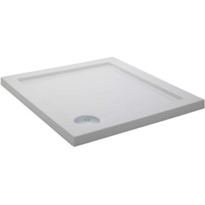 nuie NTP010 Modern Bathroom Square Slimline Pearlstone Shower Tray, 900mm x 900mm, Gloss White nuie NTP010 Modern Bathroom Square Slimline Pearlstone Shower Tray, 900mm x 900mm, Gloss White
