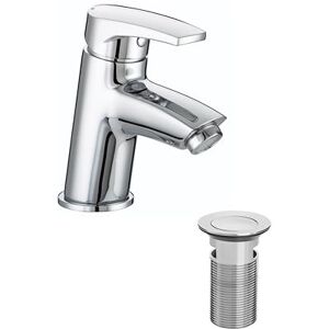 Bristan Orta Chromed Bathroom Basin Sink Monobloc Single Hole Mixer Tap Faucet with Clicker Pop Up Waste (OR BAS C) Bristan Orta Chromed Bathroom Basin Sink Monobloc Single Hole Mixer Tap Faucet with Clicker Pop Up Waste (OR BAS C)