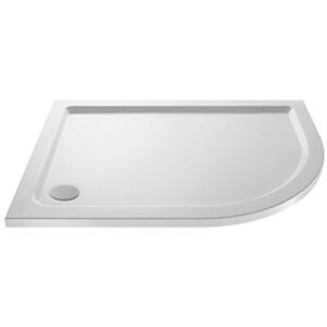 VeeBath Offset Quadrant Shower Tray 900x760mm, Stone Resin Tray for Shower Enclosure, Glass Door Bathroom- Right Hand, White VeeBath Offset Quadrant Shower Tray 900x760mm, Stone Resin Tray for Shower Enclosure, Glass Door Bathroom- Right Hand, White