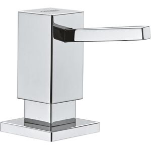 Grohe Cubic Soap Dispenser for Liquid Soaps, Storage Bin 500ml, Chrome, 40649000 Grohe Cubic Soap Dispenser for Liquid Soaps, Storage Bin 500ml, Chrome, 40649000