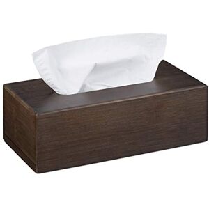 Relaxdays Bamboo, Paper Tissue Box Cover with Sliding Floor, Wooden Dispenser Case, HWD: 7.5x24x12cm, Dark Brown Relaxdays Bamboo, Paper Tissue Box Cover with Sliding Floor, Wooden Dispenser Case, HWD: 7.5x24x12cm, Dark Brown
