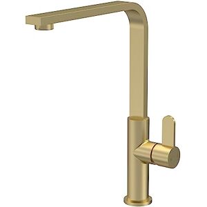 Aquari Churni Brushed Brass Kitchen Mixer Tap - Single Lever - Kitchen Mixer Tap Aquari Churni Brushed Brass Kitchen Mixer Tap - Single Lever - Kitchen Mixer Tap