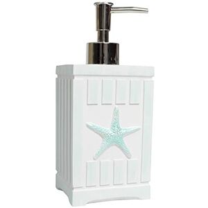 Sweet Home Collection Contemporary Decorative Beautiful Designs Bath Shower Tub Décor, Resin, Beach Shells, Lotion Pump/Soap Dispenser Sweet Home Collection Contemporary Decorative Beautiful Designs Bath Shower Tub Décor, Resin, Beach Shells, Lotion Pump/Soap Dispenser