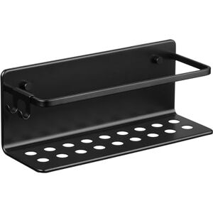 TATAY Shower Shelf No Drilling Rectangular Aluminium Includes Screws and Quick Fix Mounting System Moisture Resistant Modern Easy Drainage 12 x 10 x 30 cm Serenity Model Black TATAY Shower Shelf No Drilling Rectangular Aluminium Includes Screws and Quick Fix Mounting System Moisture Resistant Modern Easy Drainage 12 x 10 x 30 cm Serenity Model Black