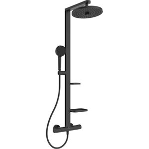 Ideal Standard – Ceratherm Alu+ Exposed Shower System, Multiple Showering Functions, Thermostatic Function, Water & Energy Savings, Core Elements from Aluminum, in matt Black Finish (Silk Black) Ideal Standard – Ceratherm Alu+ Exposed Shower System, Multiple Showering Functions, Thermostatic Function, Water & Energy Savings, Core Elements from Aluminum, in matt Black Finish (Silk Black)
