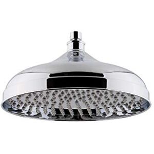 nuie HEAD16 ǀ Traditional Bathroom Edwardian Inspired 12" Apron Fixed Shower Head, 145mm x 300mm x 300mm, Chrome nuie HEAD16 ǀ Traditional Bathroom Edwardian Inspired 12" Apron Fixed Shower Head, 145mm x 300mm x 300mm, Chrome