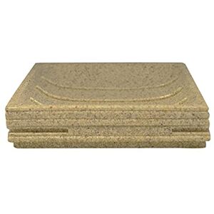 RIDDER Soap Dish, Polyresin, Sandy Ecru, approx. 11,3 x 11,3 x 2,7 cm RIDDER Soap Dish, Polyresin, Sandy Ecru, approx. 11,3 x 11,3 x 2,7 cm