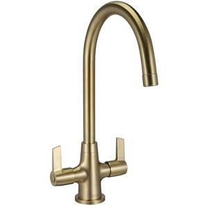 Bristan Echo Sink Mixer with Easyfit Installation, Deck Mounted Kitchen Taps Mixers, Brushed Brass Finish Bristan Echo Sink Mixer with Easyfit Installation, Deck Mounted Kitchen Taps Mixers, Brushed Brass Finish