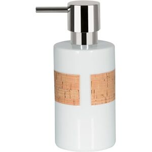 Spirella Tube Nature Soap Dispenser, Stone, White/Cork Spirella Tube Nature Soap Dispenser, Stone, White/Cork