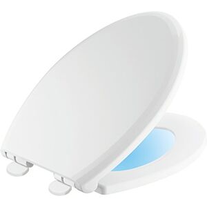 DELTA Faucet 813902-N-WH Sanborne Elongated Nightlight Toilet Seat with Slow Close, White DELTA Faucet 813902-N-WH Sanborne Elongated Nightlight Toilet Seat with Slow Close, White