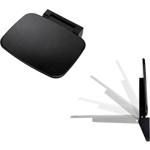 Croydex Shower Seat Wall Mounted Fold Away Space Saving, Black Croydex Shower Seat Wall Mounted Fold Away Space Saving, Black