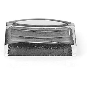 Gedy Antares Soap Dish, Resin, Grey, 7.5 x 11.2 x 2.7 Gedy Antares Soap Dish, Resin, Grey, 7.5 x 11.2 x 2.7
