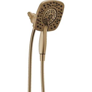 DELTA Faucet 4-Spray In2ition Dual Shower Head with Handheld Spray, Gold Shower Head with Hose, Showerheads & Handheld Showers, Handheld Shower Heads, Champagne Bronze 58498-CZ DELTA Faucet 4-Spray In2ition Dual Shower Head with Handheld Spray, Gold Shower Head with Hose, Showerheads & Handheld Showers, Handheld Shower Heads, Champagne Bronze 58498-CZ