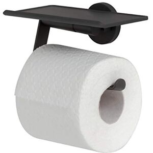 Tiger Noon Toilet Roll Holder with Shelf, Black, 15 x 8.5 x 9.5 cm Tiger Noon Toilet Roll Holder with Shelf, Black, 15 x 8.5 x 9.5 cm
