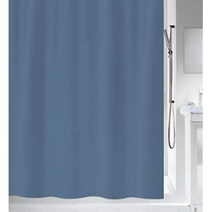 Spirella Primo Collection, Textile Shower Curtain, 120 x 200, 100% Polyester, Blue Spirella Primo Collection, Textile Shower Curtain, 120 x 200, 100% Polyester, Blue