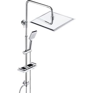 JOHO Stainless Steel Rain Shower System Shower Set with Shower Shelf (Shower Head 30 x 30 cm) JOHO Stainless Steel Rain Shower System Shower Set with Shower Shelf (Shower Head 30 x 30 cm)