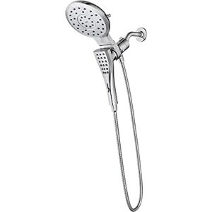 Moen 220C3EP Verso Eight-Function 7" Diameter Spray Head Standard with Handshower with Eco Performance, Chrome, Round-72 Hose Moen 220C3EP Verso Eight-Function 7" Diameter Spray Head Standard with Handshower with Eco Performance, Chrome, Round-72 Hose