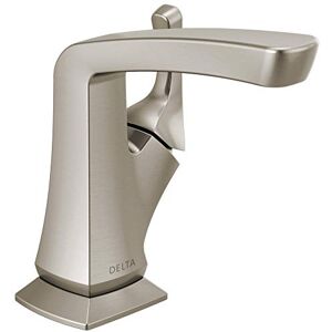 DELTA Faucet Vesna Single Hole Bathroom Faucet Brushed Nickel, Single Handle, Drain Assembly, Worry-Free Drain Catch, SpotShield Brushed Nickel 15789LF-SP DELTA Faucet Vesna Single Hole Bathroom Faucet Brushed Nickel, Single Handle, Drain Assembly, Worry-Free Drain Catch, SpotShield Brushed Nickel 15789LF-SP