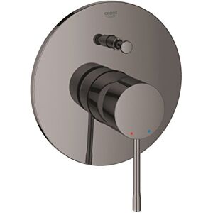 Grohe Essence Wall Mounted Bath/Shower Mixer Trim (Metal Lever and Escutcheon, with Automatic Bath/Shower Diverter, Concealed Body Not Included, Min. Pressure 1.0 Bar), Hard Graphite, 19285A01 Grohe Essence Wall Mounted Bath/Shower Mixer Trim (Metal Lever and Escutcheon, with Automatic Bath/Shower Diverter, Concealed Body Not Included, Min. Pressure 1.0 Bar), Hard Graphite, 19285A01