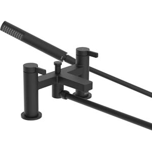 Bristan Elevar Bath Shower Mixer with Easy Clean Handset, Deck Mounted, Black Finish Bristan Elevar Bath Shower Mixer with Easy Clean Handset, Deck Mounted, Black Finish