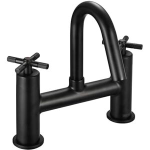 Bristan Cruzar Bath Filler Tap with Durable Ceramic Disc Valves, Deck Mounted, Black Finish Bristan Cruzar Bath Filler Tap with Durable Ceramic Disc Valves, Deck Mounted, Black Finish