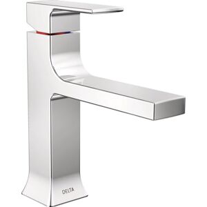 DELTA Faucet Velum Single Hole Bathroom Faucet, Chrome Bathroom Sink Faucet, Single Handle Bathroom Faucet, Bath Faucet, Pop-Up Drain Assembly, Chrome 537-MPU-DST DELTA Faucet Velum Single Hole Bathroom Faucet, Chrome Bathroom Sink Faucet, Single Handle Bathroom Faucet, Bath Faucet, Pop-Up Drain Assembly, Chrome 537-MPU-DST