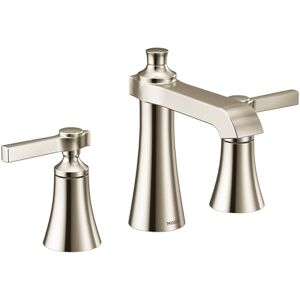 Moen TS6984NL Two 8 in. Widespread Lever Handle Bathroom Faucet Trim Kit Without Valve, Polished Nickel Moen TS6984NL Two 8 in. Widespread Lever Handle Bathroom Faucet Trim Kit Without Valve, Polished Nickel