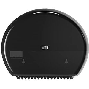 Tork Mini Jumbo Toilet Roll Wall Mounted Dispenser Black T2, Enclosed, Elevation Range, 555008 Tork Mini Jumbo Toilet Roll Wall Mounted Dispenser Black T2, Enclosed, Elevation Range, 555008