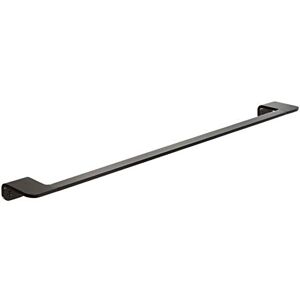 TATAY towel rail large bar of the Onyx Collection, in matt black anodised aluminium, double fixing system, screws and Glue & Fix system, without drilling. Measures 7 x 3 x 60 cm TATAY towel rail large bar of the Onyx Collection, in matt black anodised aluminium, double fixing system, screws and Glue & Fix system, without drilling. Measures 7 x 3 x 60 cm