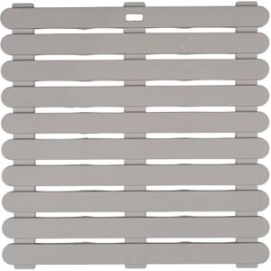 WENKO Indoor & Outdoor Shower Grate, 55 x 55 cm, Plastic Floor Grate for Bathroom, Pool Area, Non-Slip, Beige WENKO Indoor & Outdoor Shower Grate, 55 x 55 cm, Plastic Floor Grate for Bathroom, Pool Area, Non-Slip, Beige