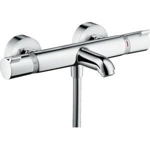 Hansgrohe thermostatic bath mixer for exposed installation Ecostat Comfort, bath thermostat for 2 functions, chrome, 13114000 Hansgrohe thermostatic bath mixer for exposed installation Ecostat Comfort, bath thermostat for 2 functions, chrome, 13114000